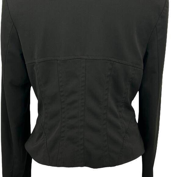 Jacqueline Riu Steampunk Jacket Women VTG 42 Black Gothic Victorian DarkAcademia - Picture 7 of 11